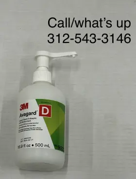 92222 3M Avagard Antiseptic Sanitizer Pump Bottle Box