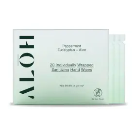 850030721365 ALO Skin Softening Sanitizing Wipes Peppermint