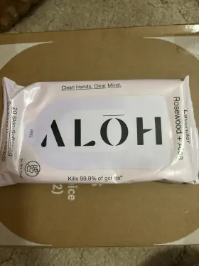 1029726 ALOH Lavender Rosewood Aloe Wipes