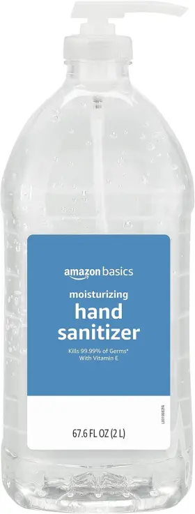 Amazon Basic Care 445055619662 Basics Hand Sanitizer Original Scent Contains 62% Ethyl Alcohol Moistu