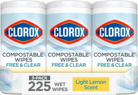 2628202 AMAZONUS/CLOO7 Clorox Compostable Cleaning Wipes
