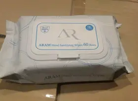 A010807 ARAM COSMETIC Sanitizer Wipes Sheets
