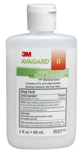 9221 AVAGARD Sanitizer Moisturizers Ethyl Alcohol