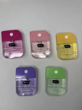 B-pure 80684-195-01 5 B-pure Moisturizing Hand Sanitizer With Collagen Scented 5pc 1.15oz Pink