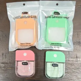 B-pure 80685129-00 B-pure Moisturizing Scented Hand Sanitizer Pink And Green Silicone Cases 1.15 Fl