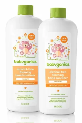 813277015031 BABYGANICS Foaming Sanitizer Refill Alcohol