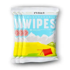 C44-B07F61FDTH BAR-D MOUNTAIN GEAR Biodegradable Body Wipes