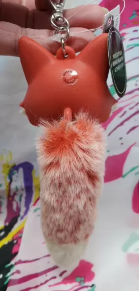 1208 BATH BODY WORKS Fancy Fox Furry Tail Light Up Pocketbac #2
