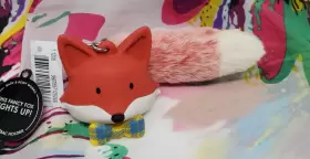 1208 BATH BODY WORKS Fancy Fox Furry Tail Light Up Pocketbac
