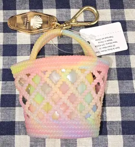 Bath & Body Works 200198008669 New Jelly Net Tote Seashell Charm Pocketbac Sanitizer Holder And