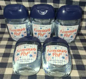 Bath & Body Works 200198026069 5-pack All New Firecracker Pop Pocketbac Sanitizers 1 Oz And