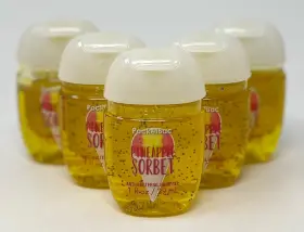 Bath & Body Works 667538781414 5 And Pineapple Sorbet Pocketbac Anti Bacterial Hand Gel Sanitizer