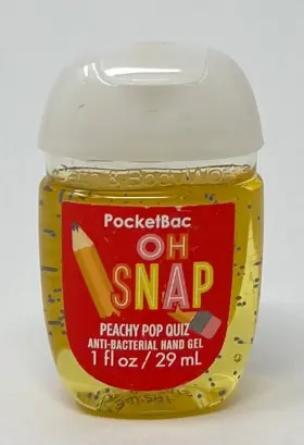 Bath & Body Works 667542499305 Rare And Oh Snap Peach Pocketbac Anti Bacterial Hand Gel Sanitizer
