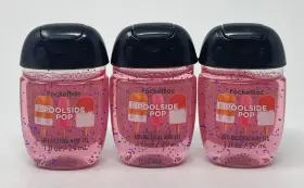 Bath & Body Works 667544350925 3 Rare Poolside Pop Pocketbac Anti Bacterial Hand Gel Sanitizer