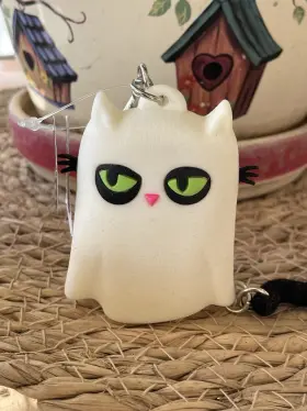 667545154584 BATH BODY WORKS Pocket Bac Glow Ghost Cat Felt