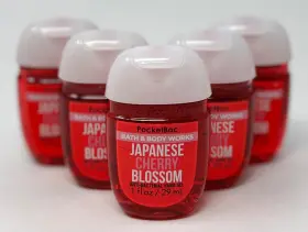 Bath & Body Works 667545376412 5 Rare Japanese Cherry Blossom Pocketbac Anti Bacterial Hand Gel