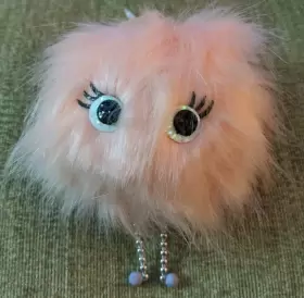 B-bw BATH BODY WORKS Pink Puffball Pocket Bac Holder Clip