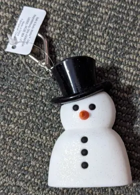 667545964251 BATH BODY WORKS Tophat Snowman Clip Pocketbac