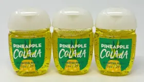 Bath & Body Works 667546619624 3 And Pineapple Colada Pocketbac Anti Bacterial Hand Gel Sanitizer