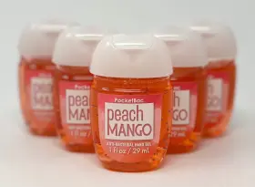 Bath & Body Works 667547233560 5 Rare And Peach Mango Pocketbac Anti Bacterial Hand Gel Sanitizer