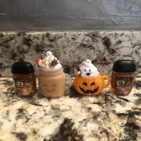 667547811775 BATH BODY WORKS Mason Jar Pumpkin Latte Holder