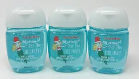Bath & Body Works 667548349185 3 And Mermaid Winter Waters Pocketbac Anti Bac Hand Gel Sanitizer