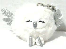 667551889999 BATH BODY WORKS Furry Snow Skating Owl Pom #2