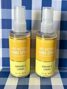 667554843936 BATH BODY WORKS Lemons Anti Bacterial Spray Pack