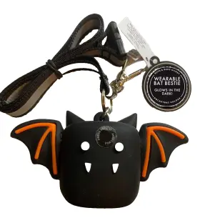 026317539 BATH BODY WORKS Glow Halloween Bat Lanyard Holder