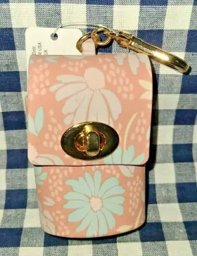 667555917803 BATH BODY WORKS Pink Printed Snap Pocketbac