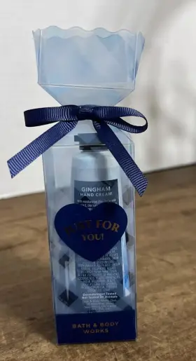 667555959117 BATH BODY WORKS Gingham Mini Set Cream Pocketbac