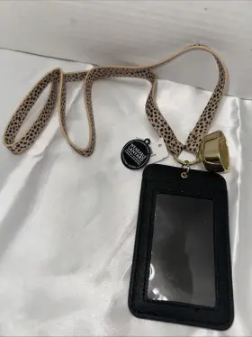 Lanyard BATH BODY WORKS Cheetah Pocketbac Holder Card Mirror