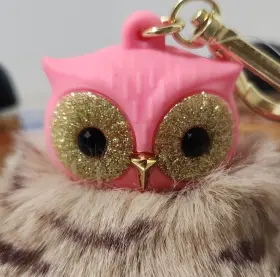 667557018515 BATH BODY WORKS Owl Pom Pocketbac Holder Peach #3