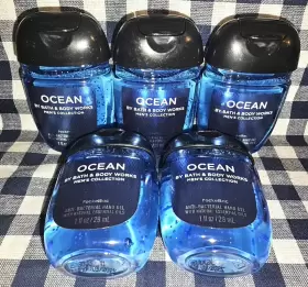 667558242100 BATH BODY WORKS Mens Ocean Pocketbac Sanitizers