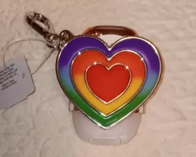 667558353288 BATH BODY WORKS Rainbow Heart Pocketbac Holder #3