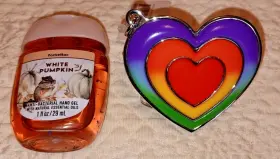 667558353288 BATH BODY WORKS Rainbow Heart Pocketbac Holder