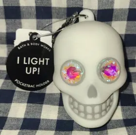 667559295204 BATH BODY WORKS Light Up Skull Pocketbac Holder #2
