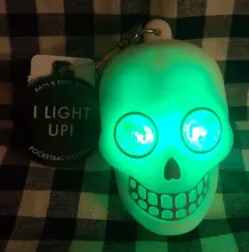 667559295204 BATH BODY WORKS Light Up Skull Pocketbac Holder #3
