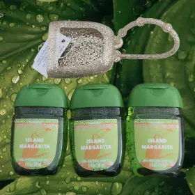 Bath & Body Works 667659357345 And Pocketbac 3 Holder Island Margarita Gel Sanitizer White Barn
