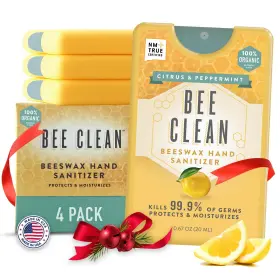 B09CZKBC4F BEE CLEAN Beeswax Sanitizer Spray Citrus Trave