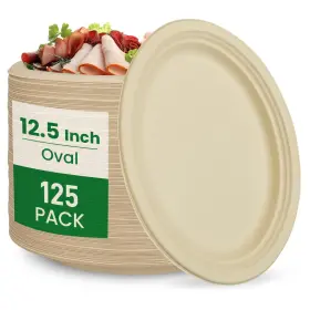 PLATES-12.5-125 BIOCEAN Compostable Pack Sustainable Du