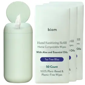 850056298216 BIOM Dispenser Sanitizing Wipes Starter Kid Kit