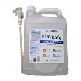 Biomiracle 810004101807 Staysafe Hand Sanitizer 4 Gallons X 1 Gallon Bottles