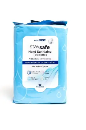 BMHCT90 BIOMIRACLE Safe Antibacterial Cleansing Towelettes