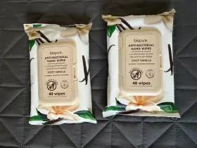 198926011306 BIOPURE Vanilla Anti Bacterial Wipes