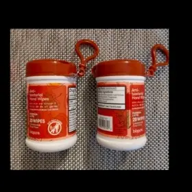 BP20W-OT BIOPURE Antibacterial Sanitizer Wipes Pumpkin Latte