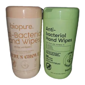 BP2921-DT BIOPURE Antibacterial Wipes Pack Aloe Vitamin