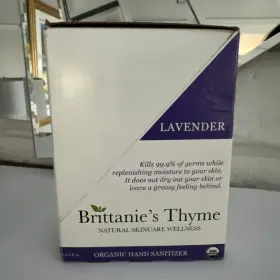 894077002506 BRITTANIES THYME Lavender Peppermint Sanitizer