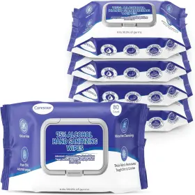 W-075 CARESOUR Advanced Alcohol Sanitizing Wipes Pack