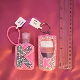 Claires 01211027681 Pink Cherry Scent Hand Lotion 1 Fl Oz With Keychain Of Lipglosses